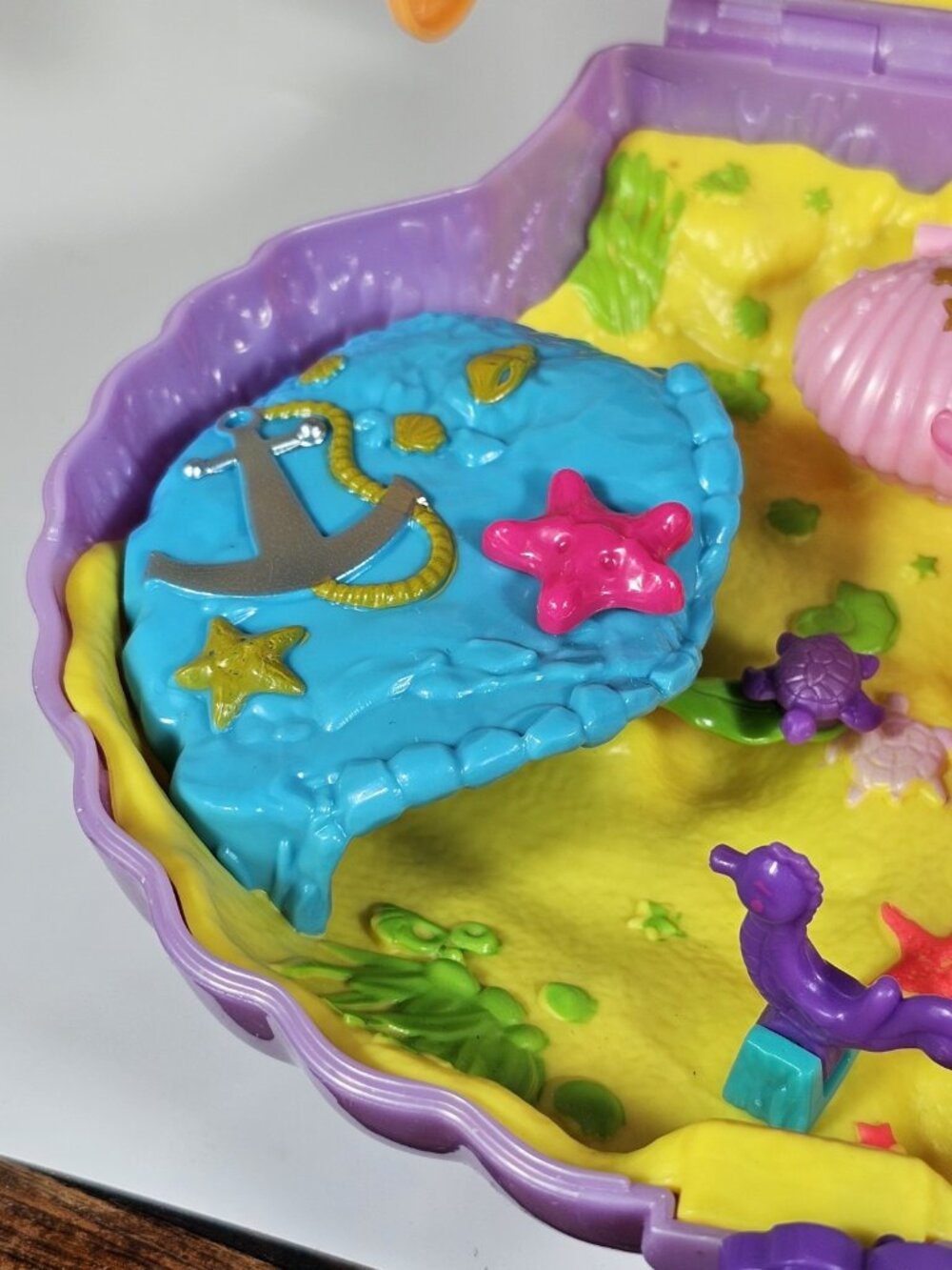 2019 Polly Pocket Underwater Ocean Shell Clam Shell No Figures Included - Picture 8 of 10